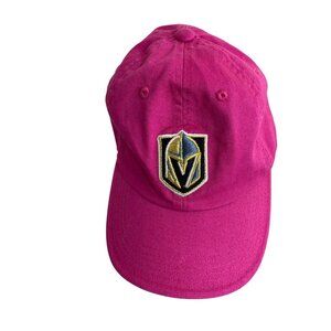 NHL Girls Fuchsia Pink Las Vegas Knights Hockey Baseball Cap Embroidered Logo